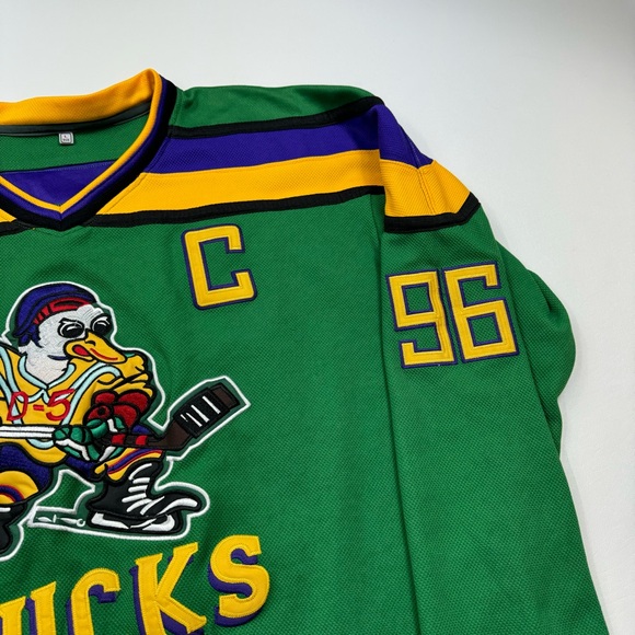 Men’s/Adult D-5 Mighty Ducks #96 Charlie Conway Hockey Jersey Size Large - Picture 3 of 7